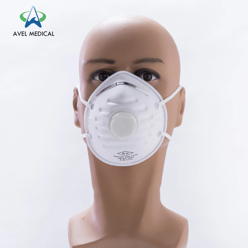 Hot Sale 4 Layer Disposable Respirator Face Mask with Valve Non Woven Cloth Protective