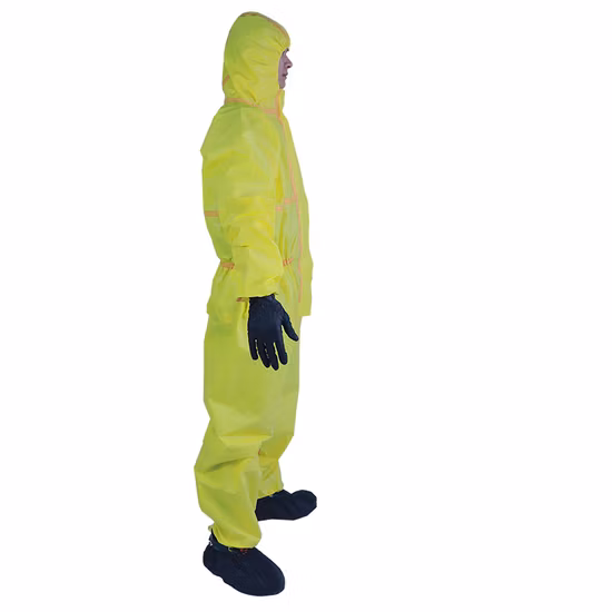 Type 3/4 Microporous Chemical Protective Anti Pneumonia Medical Disposable Coverall